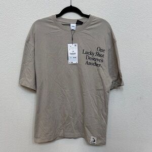 Zara “Shaq” Beige One Lucky Shot Men's T-Shirt